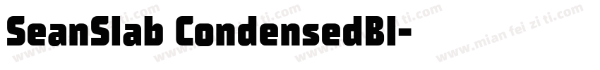 SeanSlab CondensedBl字体转换
